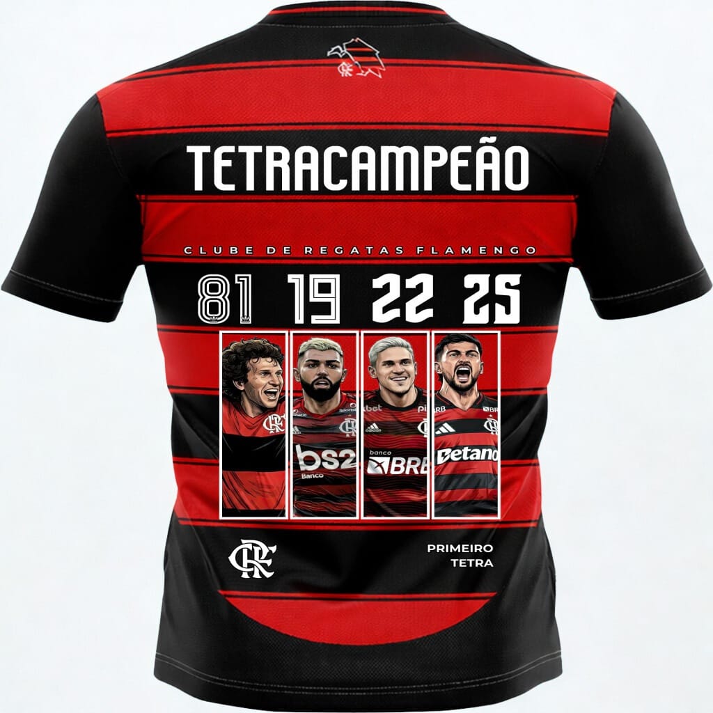 CAMISA RUBRO-NEGRA 25/26 – EDIÇÃO ÍDOLOS Masculina Torcedor